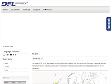 Tablet Screenshot of dfl-transport.com